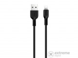 Hoco X20 lightning adat- és töltőkábel, 2m, fekete (törésgátló, gyorstöltés támogatás)