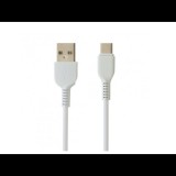 Hoco X20 USB-A apa - USB-C Adat- és töltőkábel 1m - Fehér (HOC0059)