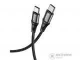 Hoco X50 adatkábel és töltő, Type-C/Type-C, fekete, 1m