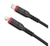 HOCO X59 adatkábel (Type-C - lightning, 20W, PD gyorstöltő, 100cm) FEKETE