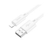 HOCO X88 adatkábel (USB - lightning, 2.4A, gyorstöltő, 100cm) FEHÉR