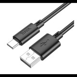 Hoco X88 adatkábel (USB - Type-C, 3A, gyorstöltő, 100cm) FEKETE (X88_UT_B) (X88_UT_B)