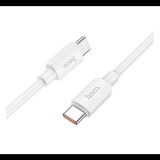Hoco X96 adatkábel (Type-C - Type-C, 5A, 100W, PD gyorstöltő, 100cm) FEHÉR (X96_6A_TYPE_C_W) (X96_6A_TYPE_C_W)