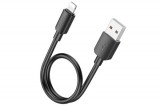 HOCO X96 HYPER LIGHTNING KÁBEL 12W 25CM FEKETE