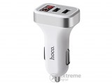 Hoco Z3 2xUSB 5V/3,1A szivargyújtó töltő, fehér (gyorstöltés támogatás, LED kijelző)