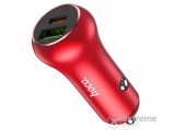 Hoco Z38 autós töltő USB aljzat, piros (5V/3000 mA)