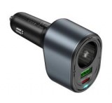 HOCO Z56 szivargyújtó adapter (elosztó, szivargyújtó+1 USB+Type-C aljzat, 35W, PD gyorstöltés) FEKET