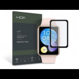 HOFI Hybrid Pro+ Glass Huawei Watch Fit 2 üveg képernyővédő fólia fekete kerettel (FN0416) (FN0416) - Kijelzővédő fólia