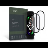 HOFI Hybrid Pro+ Glass Xiaomi Mi Smart Band 7 üveg képernyővédő fólia fekete kerettel 2db/csomag (FN0405) (FN0405) - Kijelzővédő fólia