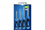 HÖGERT HT1S094 4-részes Csavarhúzó készlet, S2 acél