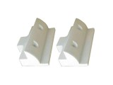 Holder for photovoltaic panel straight - package 2pcs, white