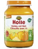 Holle Bio Sütőtök rizzsel üveges bébiétel, demeter 190g