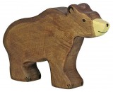 HOLZTIGER Fa játék állatok - barna medve