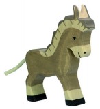 HOLZTIGER Fa játék állatok - szamár, kicsi