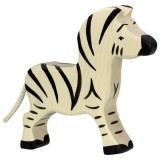 HOLZTIGER Fa játék állatok - zebra, kicsi
