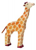 HOLZTIGER Fa játék állatok - zsiráf, felemelt fejű