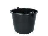 HOM 12 literes műanyag vödör - fekete