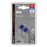 HOM 12 V-os foglalat nélküli izzó - W2,1x9,5d - kék - párban