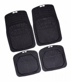 HOM 4 részes PVC autós szőnyeg szett - fekete