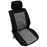 HOM 8 részes üléshuzat cipzáras, fekete szürke színű