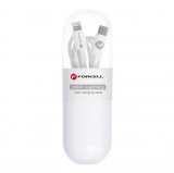 HOM Forcell USB-C - Lightning mobil kábel - fehér - 100cm