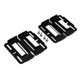 HOM Keret nélküli rendszámtábla tartó szett - fekete