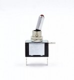 HOM LED-es kapcsoló - piros - 12V 20A