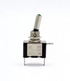 HOM LED-es kapcsoló - zöld - 12V 20A