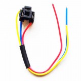 HOM Műanyag H4 izzó foglalat 17 cm kábellel