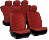 HOM Natur Fresh 12 részes pamut üléshuzat szett - légzsákos - osztható - piros