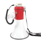 HOM Sziréna/megafon - fehér/piros - 50W