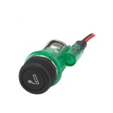 HOM Szivargyújtó - komplett, világítós - zöld - Stanley