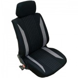 HOM Univerzális, 8 részes üléshuzat szett - fekete-szürke színű, szövet