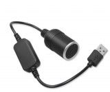 HOM USB szivargyújtó átalakító - 12V