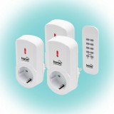 HOME 3 db távirányítható hálózati aljzat, távirányítóval