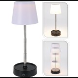 Home and Mode Akkus asztali LED lámpa USB-C töltővel, állítható magasság, fényerőszabályzó, 29,5 cm magas, 800 mAh