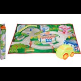 Home and Mode Autós Játékszőnyeg Készlet – 100 x 70 cm, 1 db Guruló Autóval