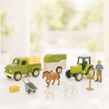 Home and Mode KidsToys 50 darabos Mezőgazdasági traktor építőkészlet FSC tanúsítvánnyal
