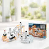 Home and Mode KidsToys elemes Űrversenypálya, űrhajóval, űrhajóssal, 31 db-os, izgalmas kalandok