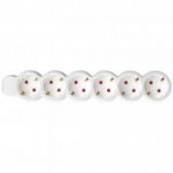 Home by Somogyi Hálózati elosztó, 6 aljzat, 5 m, IP20, fehér