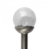 Home by Somogyi HOME Napelemes kerti lámpa, fém, üveggömb