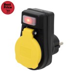 Home by Somogyi Home NVKO 1 hálózati aljzat, kapcsolós, kültéri, gyermekvédelemmel ellátva, IP44 védelem, max.3680W