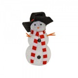 Home by Somogyi LED-es dekoráció, hóember, 17cm, 4,5V