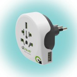 Home by Somogyi Q2POWER 1.100190 utazóadapter, World to Italy USB, indulási ország: AUS/CHINA, IT, UK, CH, BRAZIL, USA, EURO, célország: IT, USB port