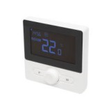 Home digitális termosztát ablaknyitás-érzékelővel, fali, fekete (THE25B)