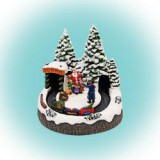 Home dioráma, karácsonyi életkép mozgó vasúttal (DRM 8)