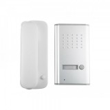 Home DP 02 vezetékes kaputelefon szett, kétvezetékes rendszer, kiváló hangátvitel, falba süllyeszthető fém külső egység, kapunyitó elektronika