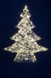 Home fém fenyő dekoráció, 160db meleg fehér micro LED (KAD45)