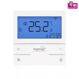 HOME FHT76WIFI okos termosztát elektromos fűtőszőnyeghez, LCD kijelző, heti programozás, padlószenzor