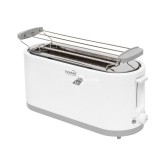 Home HG KP 42 4 szeletes kenyérpirító, 1400 W, cooltouch, 7 fokozat, zsemlemelegítő, fehér